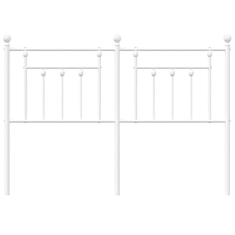 Casa si Gradina - Mobilier - Paturi si accesorii - Accesorii paturi - Tablie de pat metalica, alb, 150 cm - Infinity.ro