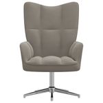 Casa si Gradina - Mobilier - Scaune si fotolii - Fotolii - Fotoliu de relaxare, gri deschis, catifea - Infinity.ro