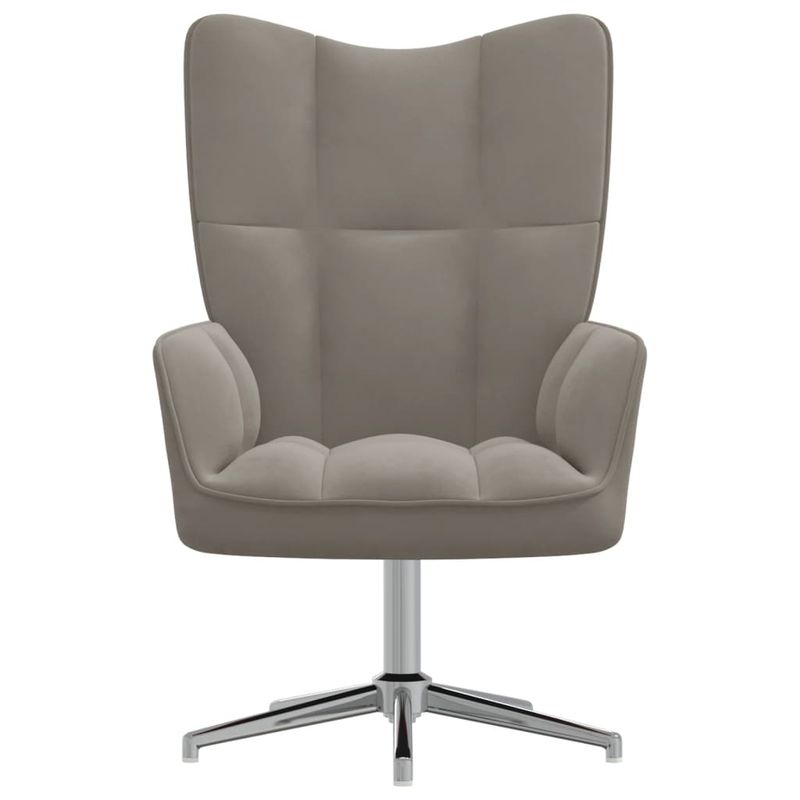 Casa si Gradina - Mobilier - Scaune si fotolii - Fotolii - Fotoliu de relaxare, gri deschis, catifea - Infinity.ro