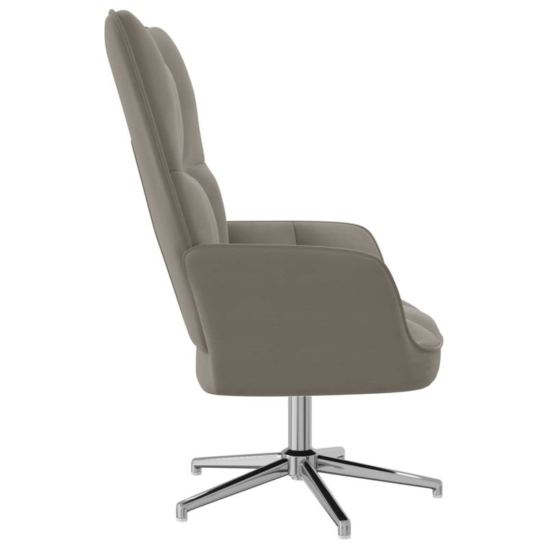Casa si Gradina - Mobilier - Scaune si fotolii - Fotolii - Fotoliu de relaxare, gri deschis, catifea - Infinity.ro