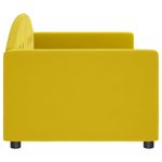 Casa si Gradina - Mobilier - Paturi si accesorii - Paturi - Pat de zi, galben, 80x200 cm, catifea - Infinity.ro