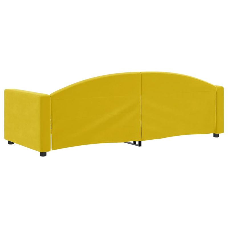Casa si Gradina - Mobilier - Paturi si accesorii - Paturi - Pat de zi, galben, 80x200 cm, catifea - Infinity.ro