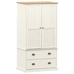 Casa si Gradina - Mobilier - Dulapuri si sifoniere - Dulapuri - Dulap VIGO, alb, 90x55x176 cm, lemn masiv de pin - Infinity.ro