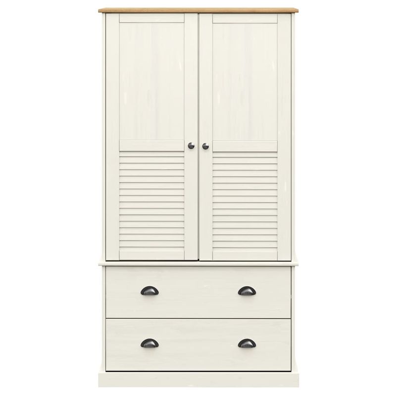 Casa si Gradina - Mobilier - Dulapuri si sifoniere - Dulapuri - Dulap VIGO, alb, 90x55x176 cm, lemn masiv de pin - Infinity.ro