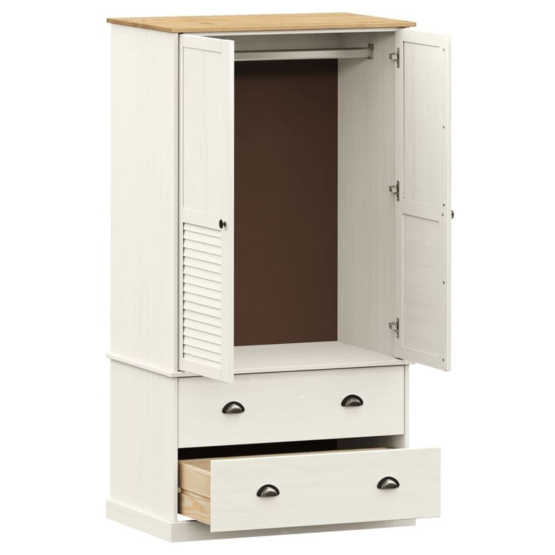 Casa si Gradina - Mobilier - Dulapuri si sifoniere - Dulapuri - Dulap VIGO, alb, 90x55x176 cm, lemn masiv de pin - Infinity.ro
