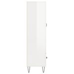 Casa si Gradina - Mobilier - Comode si corpuri - Corpuri bucatarie - Dulap inalt, alb extralucios, 69,5x31x115 cm, lemn prelucrat - Infinity.ro