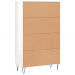 Casa si Gradina - Mobilier - Comode si corpuri - Comode - Dulap inalt, alb extralucios, 69,5x31x115 cm, lemn prelucrat - Infinity.ro