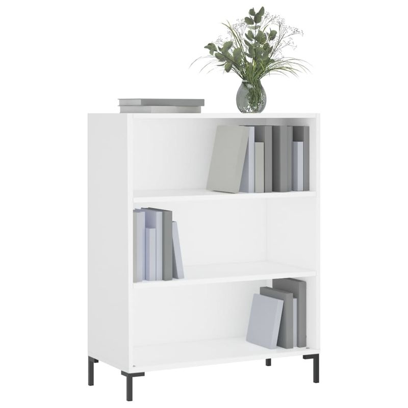 Casa si Gradina - Mobilier - Biblioteci si rafturi - Biblioteci - Biblioteca, alba, 69,5x32,5x90 cm, lemn compozit - Infinity.ro
