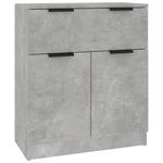 Casa si Gradina - Mobilier - Comode si corpuri - Comode - Servante, 3 piese, gri beton, lemn prelucrat - Infinity.ro