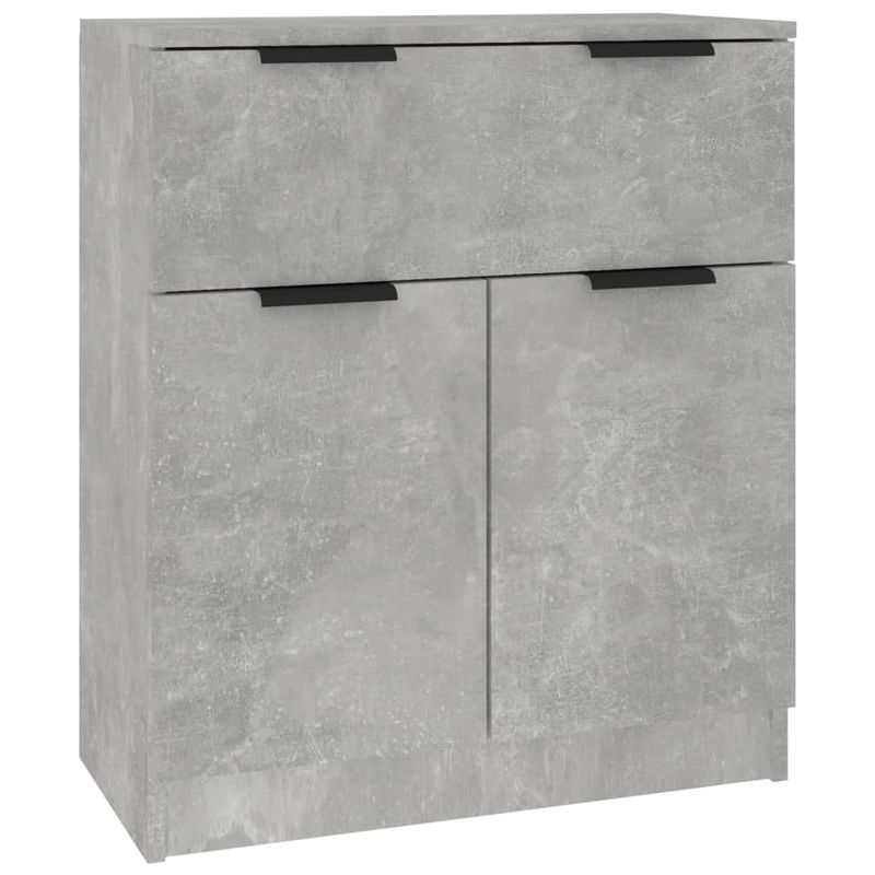 Casa si Gradina - Mobilier - Comode si corpuri - Comode - Servante, 3 piese, gri beton, lemn prelucrat - Infinity.ro