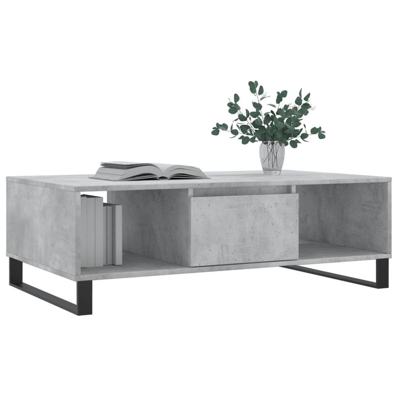 Casa si Gradina - Mobilier - Mese si birouri - Masute de cafea - Masa de cafea, gri beton, 104x60x35 cm, lemn compozit - Infinity.ro