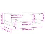 Casa si Gradina - Mobilier - Mese si birouri - Masute de cafea - Masa de cafea, gri beton, 104x60x35 cm, lemn compozit - Infinity.ro