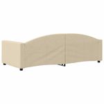 Casa si Gradina - Mobilier - Paturi si accesorii - Paturi - Pat de zi, crem, 90x200 cm, material textil - Infinity.ro