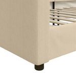 Casa si Gradina - Mobilier - Paturi si accesorii - Paturi - Pat de zi, crem, 90x200 cm, material textil - Infinity.ro