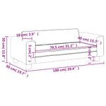 Casa si Gradina - Mobilier - Mobilier copii - Mobilier camera copiilor - Canapea pentru copii cu taburet gri deschis 100x50x30cm catifea - Infinity.ro