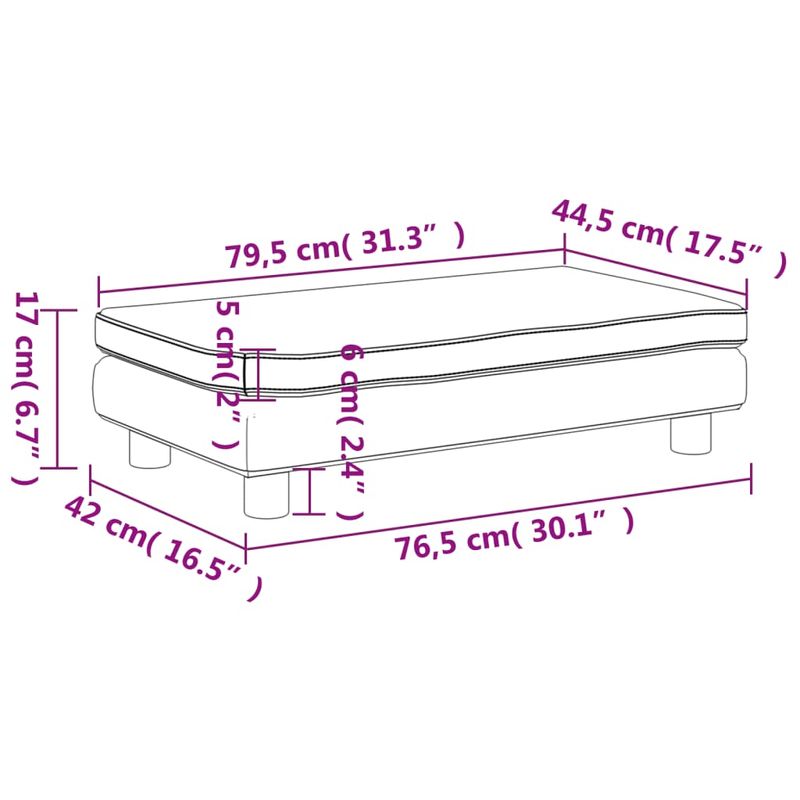 Casa si Gradina - Mobilier - Mobilier copii - Mobilier camera copiilor - Canapea pentru copii cu taburet gri deschis 100x50x30cm catifea - Infinity.ro