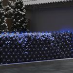Casa si Gradina - Corpuri si surse de iluminat - Iluminat exterior - Instalatii luminoase exterior - Plasa lumini Craciun, albastru 3x3 m, 306 LED interior/exterior - Infinity.ro