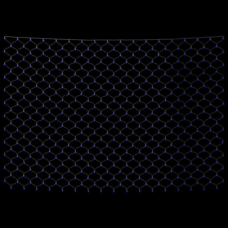 Casa si Gradina - Corpuri si surse de iluminat - Iluminat exterior - Instalatii luminoase exterior - Plasa lumini Craciun, albastru 3x3 m, 306 LED interior/exterior - Infinity.ro