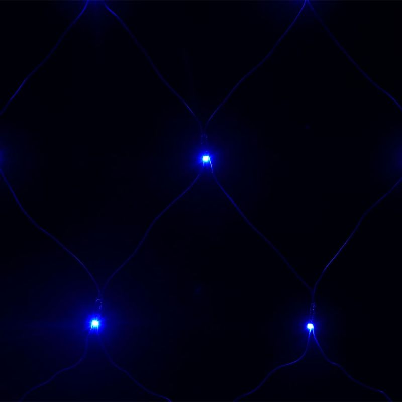 Casa si Gradina - Corpuri si surse de iluminat - Iluminat exterior - Instalatii luminoase exterior - Plasa lumini Craciun, albastru 3x3 m, 306 LED interior/exterior - Infinity.ro
