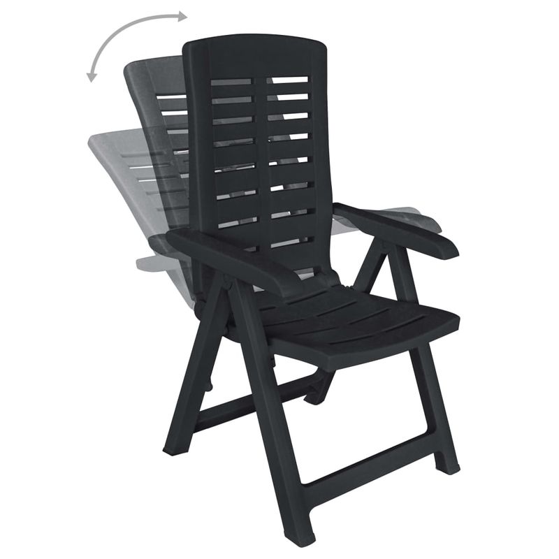 Casa si Gradina - Gradina si terasa - Mobilier exterior - Seturi mobila gradina - Set mobilier de exterior, 11 piese, antracit, plastic - Infinity.ro