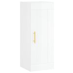Casa si Gradina - Mobilier - Comode si corpuri - Comode - Dulap de perete, alb extralucios, 34,5x34x90 cm, lemn prelucrat - Infinity.ro