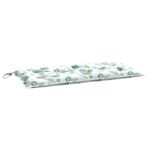 Casa si Gradina - Gradina si terasa - Mobilier exterior - Perne decorative exterior - Perna pentru banca gradina, alb și verde, 110x50x7 cm, textil - Infinity.ro