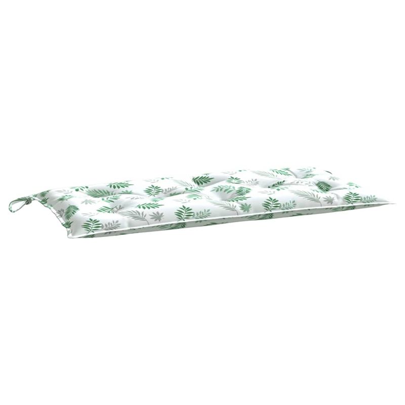 Casa si Gradina - Gradina si terasa - Mobilier exterior - Perne decorative exterior - Perna pentru banca gradina, alb și verde, 110x50x7 cm, textil - Infinity.ro