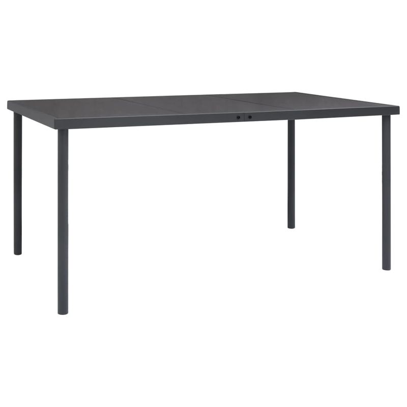 Casa si Gradina - Gradina si terasa - Mobilier exterior - Seturi mobila gradina - Set mobilier de gradina, 7 piese, negru, otel si textilena - Infinity.ro