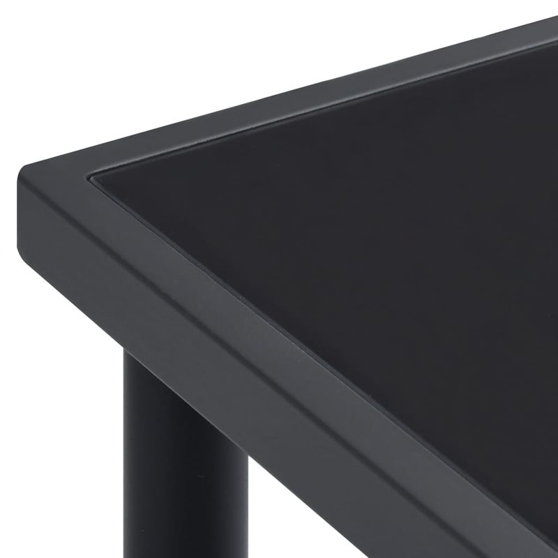 Casa si Gradina - Gradina si terasa - Mobilier exterior - Seturi mobila gradina - Set mobilier de gradina, 7 piese, negru, otel si textilena - Infinity.ro