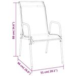 Casa si Gradina - Gradina si terasa - Mobilier exterior - Seturi mobila gradina - Set mobilier de gradina, 7 piese, negru, otel si textilena - Infinity.ro