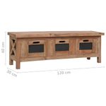 Casa si Gradina - Mobilier - Comode si corpuri - Comode - Comoda TV cu 3 sertare, 120 x 30 x 40 cm, lemn masiv de mahon - Infinity.ro