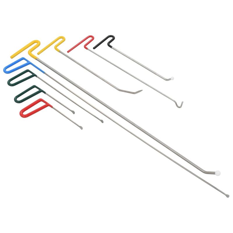 Auto si Moto - Reparatii si depanare - Scule auto - Scule si truse auto - Set reparatii caroserie fara vopsea, 8 piese, otel inoxidabil - Infinity.ro