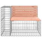 Casa si Gradina - Gradina si terasa - Mobilier exterior - Bancute de gradina - Banca de gradina cu gabion, 184x71x65,5 cm, lemn masiv Douglas - Infinity.ro
