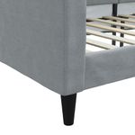 Casa si Gradina - Mobilier - Paturi si accesorii - Paturi - Cadru de pat, gri deschis, 100 x 200 cm, material textil - Infinity.ro