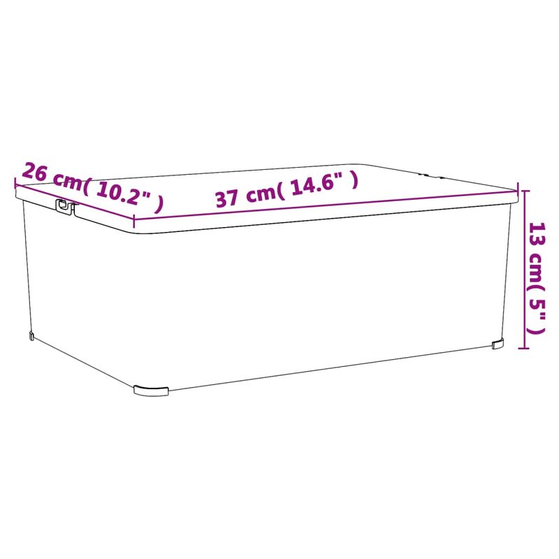 Casa si Gradina - Mobilier - Organizare si depozitare - Cutii depozitare - Cutii de depozitare din plastic, 6 buc., 10 L, stivuibile - Infinity.ro