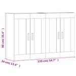 Casa si Gradina - Mobilier - Comode si corpuri - Comode - Dulapuri de perete, 2 buc., stejar afumat, lemn prelucrat - Infinity.ro
