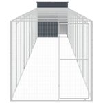 Petshop - Accesorii petshop - Culcusuri si custi - Custi interior si exterior - Cotet de pui cu incinta antracit 165x1271x181cm otel galvanizat - Infinity.ro