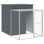 Petshop - Accesorii petshop - Culcusuri si custi - Custi interior si exterior - Cotet de pui cu incinta antracit 165x1271x181cm otel galvanizat - Infinity.ro
