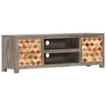Casa si Gradina - Mobilier - Comode si corpuri - Comode - Comoda TV, gri, 120 x 30 x 40 cm, lemn masiv de mango - Infinity.ro