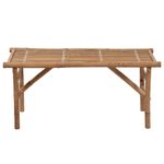 Casa si Gradina - Gradina si terasa - Mobilier exterior - Bancute de gradina - Banca de gradina pliabila cu perna, 118 cm, bambus, verde, mărime 120x50x4 cm - Infinity.ro
