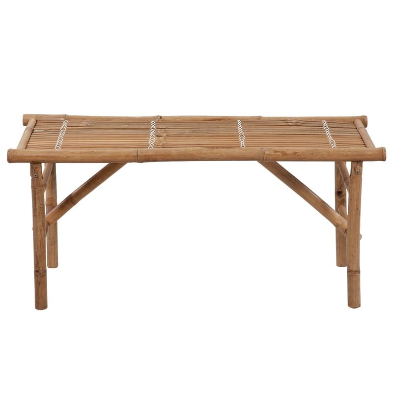Casa si Gradina - Gradina si terasa - Mobilier exterior - Bancute de gradina - Banca de gradina pliabila cu perna, 118 cm, bambus, verde, mărime 120x50x4 cm - Infinity.ro
