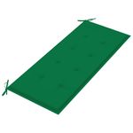 Casa si Gradina - Gradina si terasa - Mobilier exterior - Bancute de gradina - Banca de gradina pliabila cu perna, 118 cm, bambus, verde, mărime 120x50x4 cm - Infinity.ro