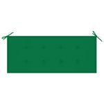 Casa si Gradina - Gradina si terasa - Mobilier exterior - Bancute de gradina - Banca de gradina pliabila cu perna, 118 cm, bambus, verde, mărime 120x50x4 cm - Infinity.ro