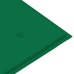 Casa si Gradina - Gradina si terasa - Mobilier exterior - Bancute de gradina - Banca de gradina pliabila cu perna, 118 cm, bambus, verde, mărime 120x50x4 cm - Infinity.ro