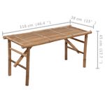 Casa si Gradina - Gradina si terasa - Mobilier exterior - Bancute de gradina - Banca de gradina pliabila cu perna, 118 cm, bambus, verde, mărime 120x50x4 cm - Infinity.ro