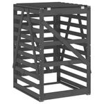 Casa si Gradina - Gradina si terasa - Mobilier exterior - Dulapuri si lazi depozitare exterior - Depozitare cos de gunoi, gri, 84x90x128,5 cm, lemn masiv de pin - Infinity.ro