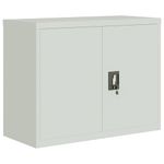 Casa si Gradina - Constructii - Depozitare, transport si protectie - Rafturi, fisete si vestiare - Fiset, gri deschis, 90x40x110 cm, otel - Infinity.ro