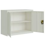 Casa si Gradina - Constructii - Depozitare, transport si protectie - Rafturi, fisete si vestiare - Fiset, gri deschis, 90x40x110 cm, otel - Infinity.ro