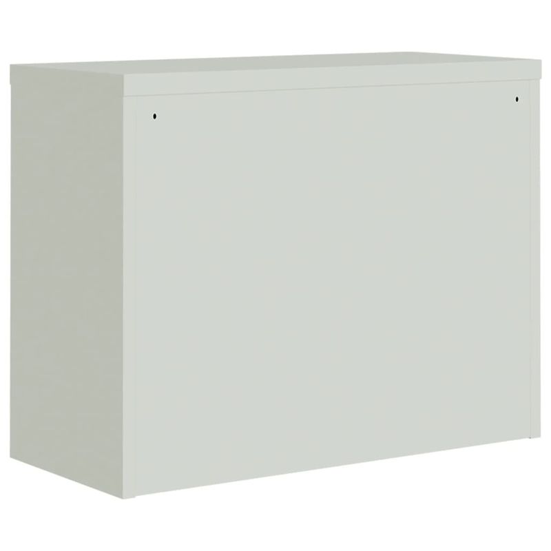 Casa si Gradina - Constructii - Depozitare, transport si protectie - Rafturi, fisete si vestiare - Fiset, gri deschis, 90x40x110 cm, otel - Infinity.ro