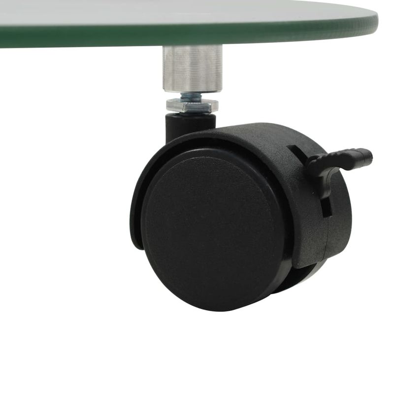 Casa si Gradina - Gradinarit si plante - Plante si ghivece - Ghivece si suporturi - Suport cu role de plante 4 buc. 28 cm sticla securizata rotund - Infinity.ro